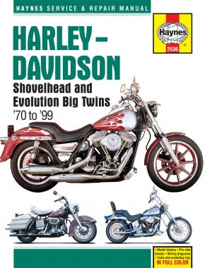 Haynes Haynes M2536 Repair Manual for 1970-99 Harley-Davidson Shovelhead & Evolution Bi