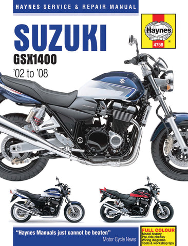 Haynes Service Manual for 2002-08 Suzuki GSX1400 - M4758