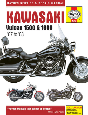Haynes Service Manual for Kawasaki Vulcan 1500 and 1600 - M4913