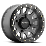 Method Race 401 Beadlock Wheel - Titanium/Matte Black - 15 x 7 Inches