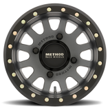 Method Race 401 Beadlock Wheel - Titanium/Matte Black - 15 x 7 Inches