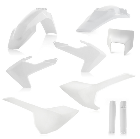 Acerbis Full Replacement Plastics Kit for 2017-19 Husqvarna models - White - 2733430002
