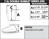 Zero Gravity Double Bubble Windscreen for 2011-13 Honda CBR250R - Dark Smoke - 16-443-19