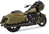 Bassani Crossover Eliminator Slip-On Muffler for 2017-22 Harley FL Touring models - Black - 1F17RB