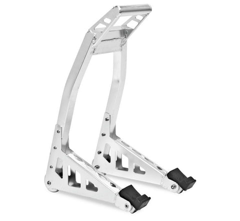 BikeMaster Universal Aluminum Motorcycle Stand - Polished  - Front - TLAMS300