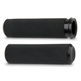 Arlen Ness Fusion Series Grips for - Knurled/Black - 07-327