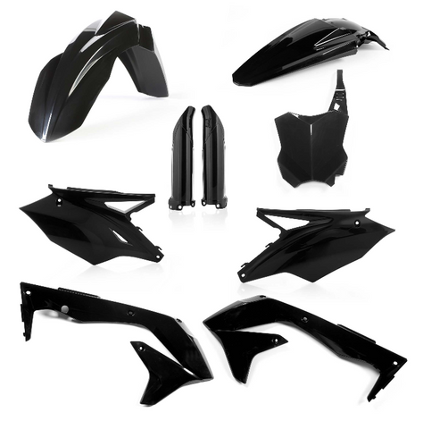 Acerbis Full Replacement Plastics Kit for 2018 Kawasaki KXF450 USA - Black - 2685840001