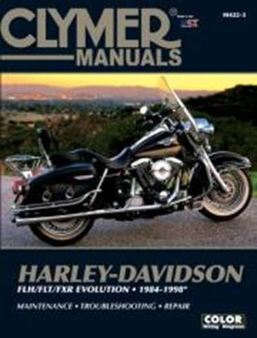Clymer M422-3 Service Manual for 1984-98 Harley Davidson FLH/FLT/FXR Evolution