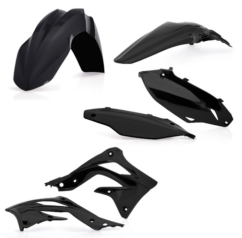 Acerbis Plastic Standard Kit for 2013-15 Kawasaki KX450F - Black - 2314190001
