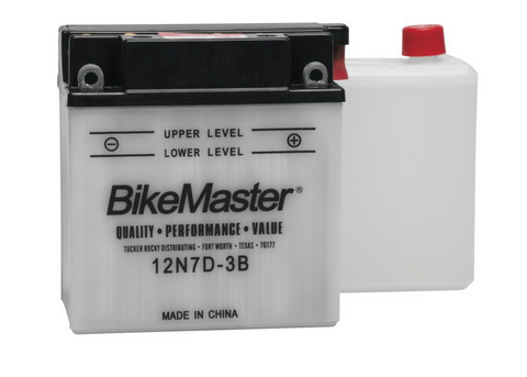 Bike Master Performance Conventional Battery - 12 Volts - 12N7D-3B