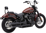 Cobra USA RPT Slip-On Mufflers for 2018-19 Harley Softail Models - Black - 6058B