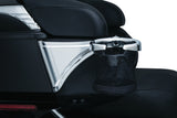 Kuryakyn Passenger Drink Holder with Basket for 2014-19 Harley Touring & Trike - Chrome - 1692