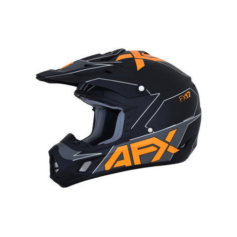 AFX FX-17 Aced Helmet - Matte Black/Orange - X-Large