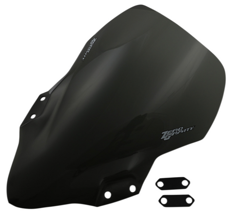 Zero Gravity Sport Touring Windscreen for 2018-20 Kawasaki EX400 Ninja 400 - Light Smoke - 23-283-02