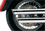 Cobra USA Slip-On Muffler with Tips for Harley Softail Models - Chrome - 6000
