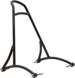 Burly Brand Short Sissy Bar with Pad for 2006-17 Harley Dyna - 13 Inch/Black - B13-1504B