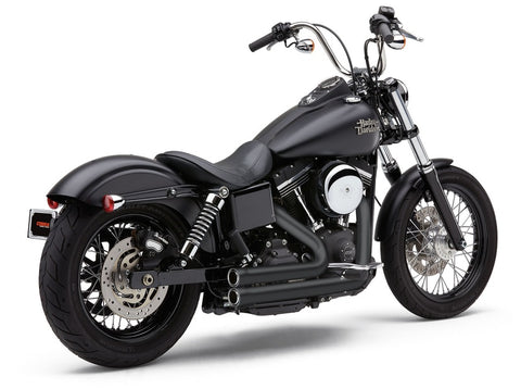 Cobra USA 909 Speedster Short Exhaust for 2006-11 Harley Dyna models - Black - 6709B