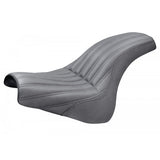 Saddlemen Profiler 2-Up Low Profile Seat for 2018-22 Harley Softail Fat Bob - Black/Knuckle - 818-28-047K