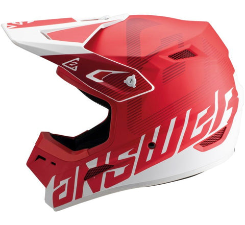 Answer Racing AR1 V2 Bold Motocross Helmet - Red/White