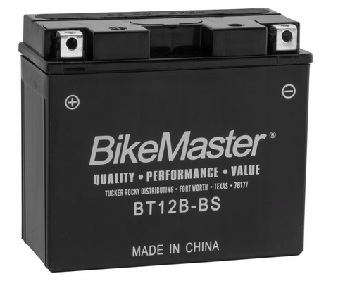 Bike Master Performance+ Maintenance Free Battery - 12 Volts - BT12B-BS