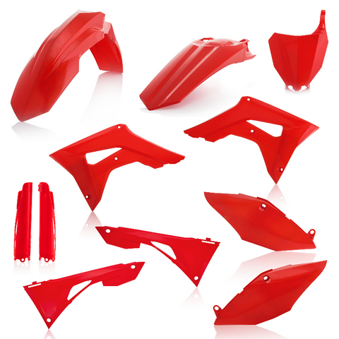 Acerbis Full Replacement Plastics Kit for 2019-21 Honda CRF 250R/450R - Red - 2736250227