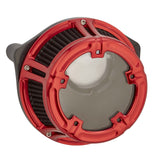 Arlen Ness Method Clear Sucker Air Cleaner Kit for 2017-22 Harley M8 models - Red/Method - 18-170