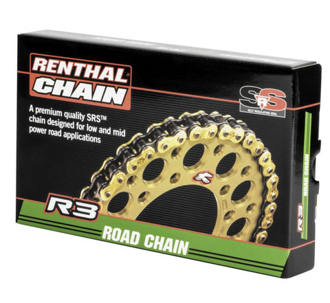 Renthal R3-3 Road Chain - 520 x 120 - Gold - C431