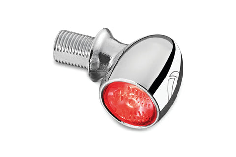 Kuryakyn Atto Marker Light - Rear - Chrome-Clear Lense-Red/Red Signal - 2522
