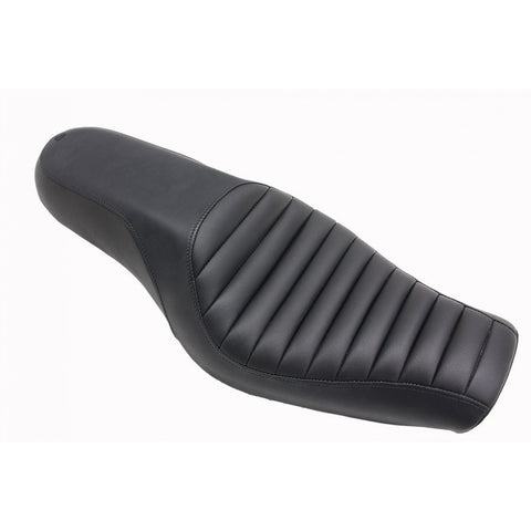 Saddlemen Profiler 2-Up Low Profile Seat for 2004-20 Harley Sportster models - Black/Tijuana Tuck and Roll - 807-03-148