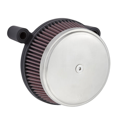Arlen Ness Stage I Big Sucker Air Cleaner Kit for 2017-22 Harley M8 models - Stainless/Brushed Stainless - 18-344