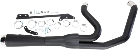 Bassani Road Rage Exhaust for 2006-17 Harley Dyna Models - Black - 13122J
