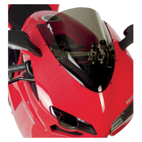 Zero Gravity Double Bubble Windscreen for 2007-13 Ducati 848 / 1098 / 1098S / 1198S - Light Smoke - 16-729-02
