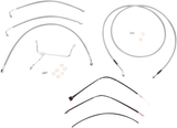 Burly Brand Cable and Brake Line Kits - Black Vinyl - 12in - B30-1039
