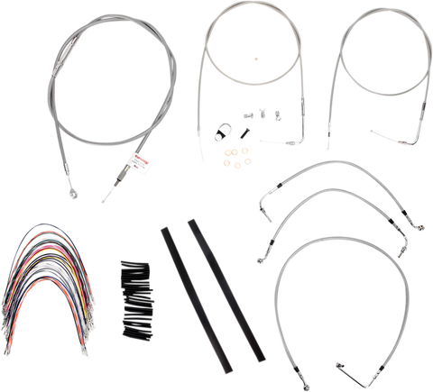 Burly Brand B30-1087 Cable and Brake Line Kits for 2007 Harley FLH models