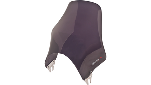 Puig Naked Windshields for 8 inch headlight cutout - Dark Smoke - 0869F