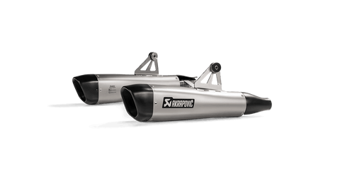 Akrapovic Titanium Slip-On Mufflers for 2016-20 Triumph Bonneville T100 / T120 - S-T12SO4-HCQT