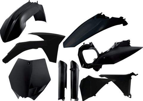 Acerbis Full Plastic Kit for 2011-12 KTM SX / SX-F models - Black - 2205280001