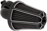 Arlen Ness Monster Sucker Air Cleaner Kits for 2000-17 Harley Twin Cam - Bevelled Black - 81-003