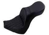 Saddlemen Explorer 2-Up Seat for 2018-20 Harley Softail Breakout - Black/Lattice Stitched - 818-31-029LS