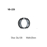 Vesrah VB-229 Brake Shoes for Yamaha Dirt / Street / Scooter / ATV