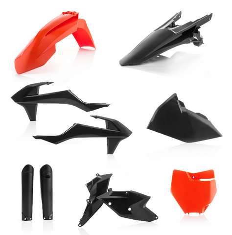 Acerbis Full Replacement Plastics Kit for KTM SX models - Back in Black - 2421065225
