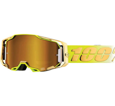 100% Armega Goggles - Feelgood with True Gold Lens