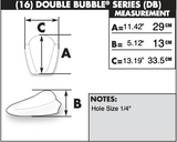 Zero Gravity Double Bubble Windscreen for 1995-04 Ducati 748 / 916 / 955 / 996 / 998 - Light Smoke - 16-726R-02