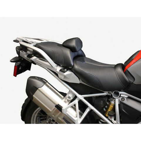 Saddlemen Adventure Track 2-Up Seat with Lumbar Support for 2013-20 BMW R1200GS/R1250GS - Black/Suede - 0810-BM32R
