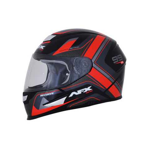 AFX FX-99 Recurve Helmet - Black/Red - X-Large