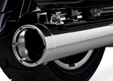 Vance & Hines Round Monster Slip-On Mufflers for 1995-16 Harley FL Touring models - Chrome - 16773  - FINAL SALE