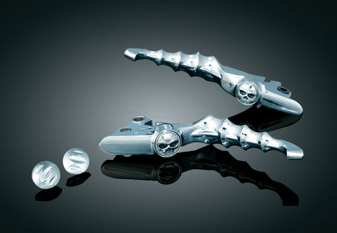 Kuryakyn 1058 - Zombie Levers for '08-'13 Harley- Davidson Touring & Trike - Cable Clutch - Chrome