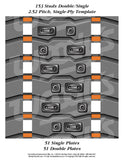 Woodys Studding Template for 14In / 15In Wide Single-Ply Tracks 252S-TEMP