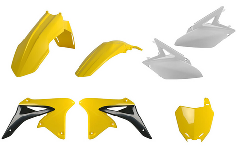 Polisport MX Complete Replica Plastics Kit for 2010-18 Suzuki RM-Z250 - Yellow - 90778
