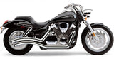 Cobra USA Speedster Swept Exhaust for 2004-09 Honda VTX1300C - Chrome - 1230